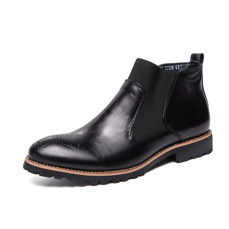 Chelsea Boots Leather Boots Casual High-top