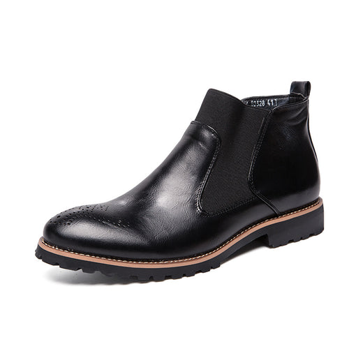 Chelsea Boots Leather Boots Casual High-top