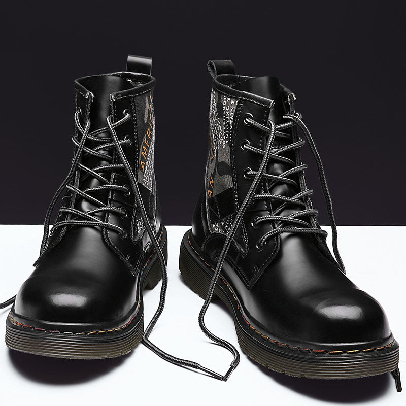 Leather Martin boots