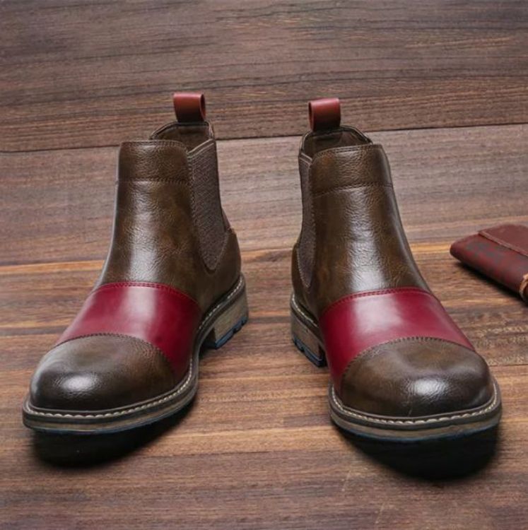 Large Size Men's Leather Boots Single Boots