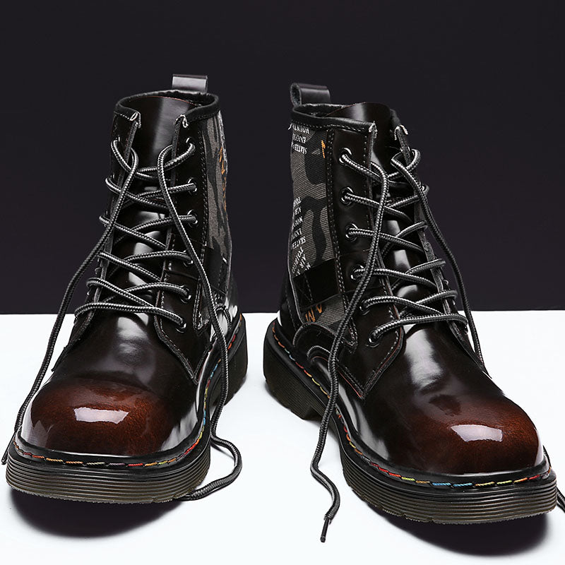 Leather Martin boots